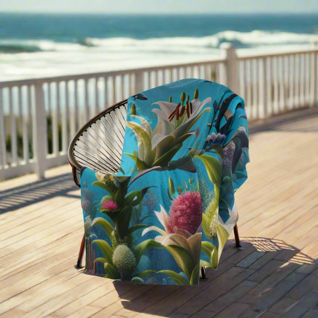 Ocean Adventure Shark Velveteen Microfiber Blanket